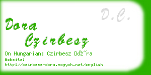 dora czirbesz business card